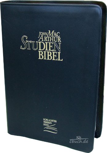 9783893970575: John MacArthur Studienbibel (Rindsleder-Ausgabe): Schlachter Version 2000