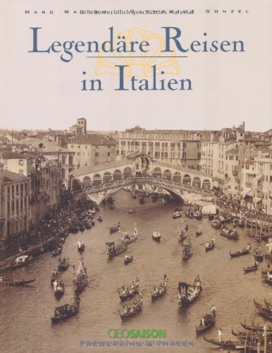 9783894056438: Walter, Legendre Reisen in Italien