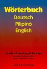 9783894070946: Wrterbuch Deutsch-Pilipino-English