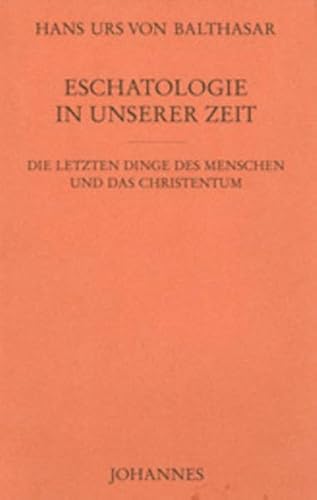 9783894113919: Eschatologie in unserer Zeit