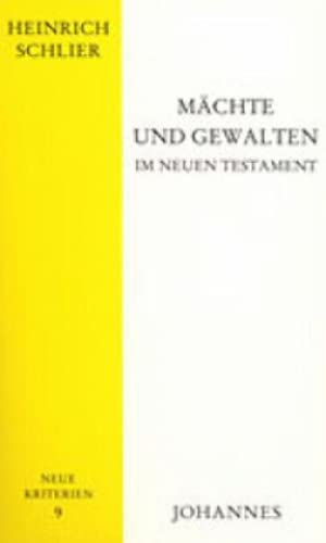 9783894113988: Mchte und Gewalten im Neuen Testament: 9