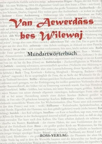 Beispielbild fr Van Aewerdss bes Wilewaj: Mundartwrterbuch zum Verkauf von medimops