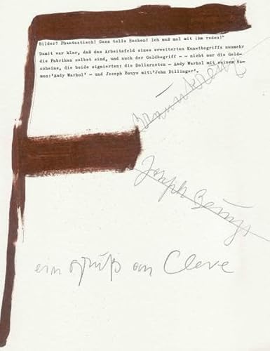 9783894133313: Joseph Beuys: [Ausstellung], Kleve, Städtisches Museum Haus Koekkoek, 21. April bis 9. Juni 1991 (German Edition)