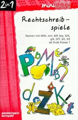 Beispielbild fr miniLK: Rechtschreibspiele Doppelband: Nomen mit M/N, m/n, B/P, b/p, G/K, g/k, D/T, d/t, S/Z ab Ende 1. Klasse: Nomen mit M/N, m/n, B/P, b/p, G/K, g/k, D/T, d/t, S/Z ab Ende Klasse 1 zum Verkauf von medimops