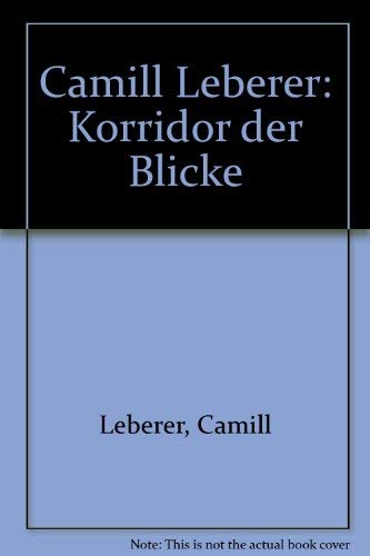 Stock image for Camill Leberer. Korridor der Blicke : Ausstellungskatalog for sale by Buchpark