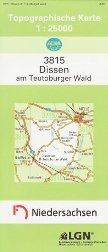 9783894353667: Dissen am Teutoburger Wald 1 : 25 000. (TK 3815/N)