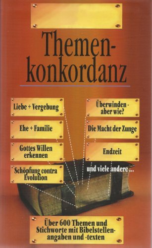 Beispielbild fr Themenkonkordanz: Konkordanz zur Bibel Konkordanz zur Bibel zum Verkauf von Antiquariat Mander Quell