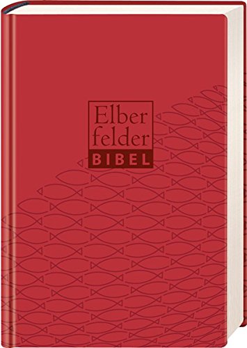 Elberfelder Bibel 2006: Taschenausgabe Ital. Kunstleder rosso mit Fischmuster