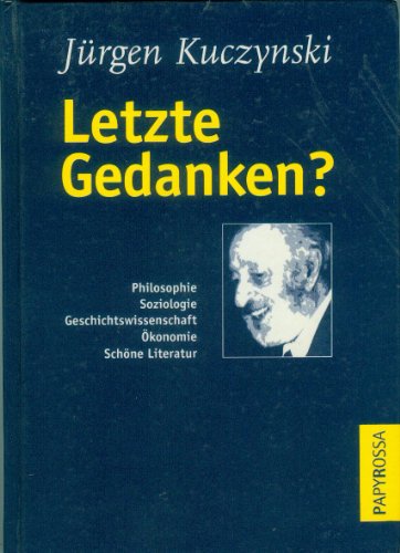 Beispielbild fr Letzte Gedanken? zum Verkauf von medimops