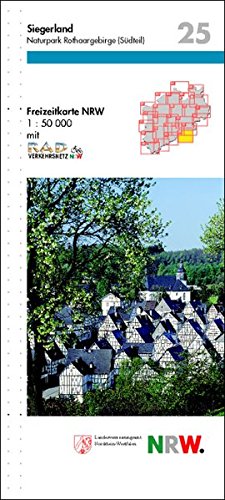 9783894394950: Freizeitkarte Nordrhein-Westfalen, Bl.25, Siegerland