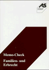 9783894763619: Memo-Check Familien- und Erbrecht. Examenstest