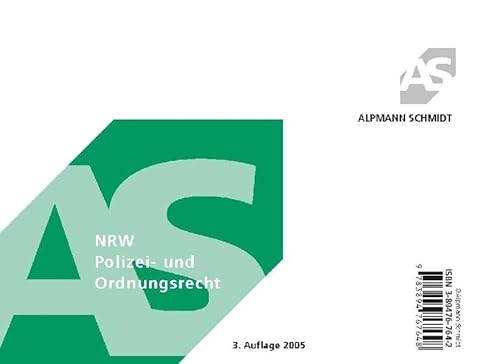 Stock image for Alpmann Cards Allgemeines Polizei- und Ordnungsrecht NRW for sale by medimops