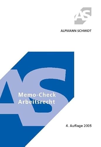 9783894767860: Memo-Check Arbeitsrecht