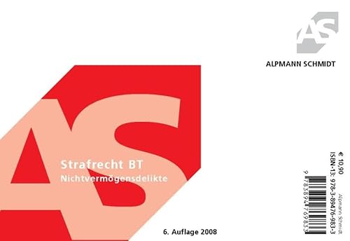 Alpmann-Cards, Strafrecht BT, Nichtvermögensdelikte - Dr. Rolf KrÃ¼ger