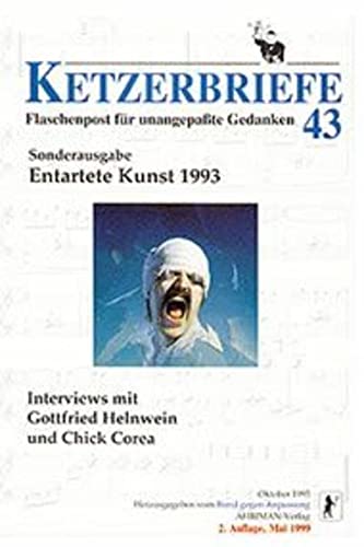 Stock image for Ketzerbriefe, H.43, Entartete Kunst 1993 for sale by medimops