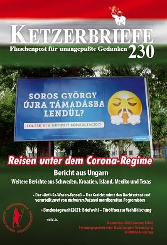 Beispielbild fr Reisen unter dem Corona-Regime: Ketzerbriefe 230 - Flaschenpost fr unangepate Gedanken zum Verkauf von Revaluation Books