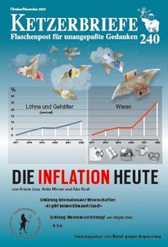 Stock image for Die Inflation heute: Ketzerbriefe - Flaschenpost fr unangepate Gedanken: 240 for sale by Revaluation Books