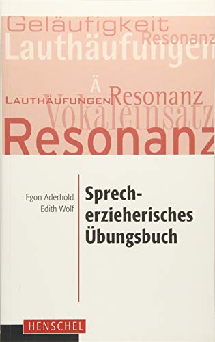 Stock image for Sprecherzieherisches bungsbuch -Language: german for sale by GreatBookPrices
