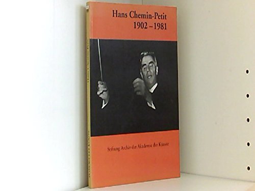 Beispielbild fr Hans Chemin-Petit: 1902-1981 zum Verkauf von Buchmarie