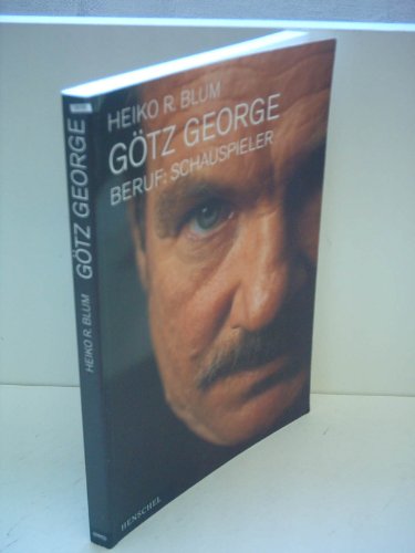 Imagen de archivo de Gtz George. Beruf: Schauspieler a la venta por medimops