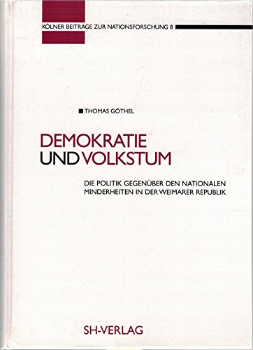 Imagen de archivo de Demokratie und Volkstum. a la venta por SKULIMA Wiss. Versandbuchhandlung