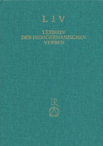 Stock image for Lexikon der Indogermanischen Verben for sale by ISD LLC
