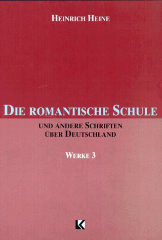 Stock image for Die Romantische Schule Werke 3 for sale by Daedalus Books