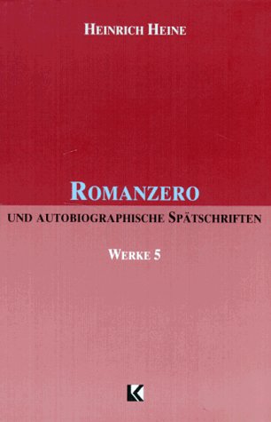 Beispielbild für Werke in fünf Bänden V. Romanzero und autobiographische Spätschriften zum Verkauf von medimops