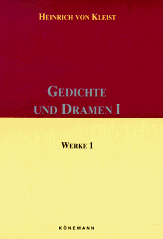 9783895082016: Kleist I: Gedichte