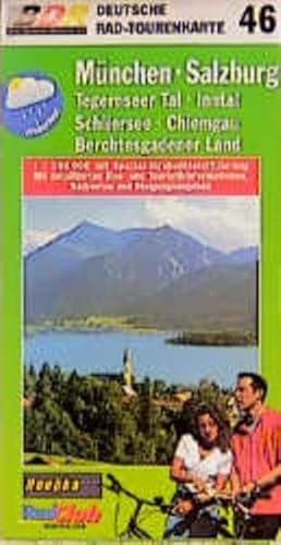 Deutsche Radtourenkarte, Bl.46, München, Salzburg, Tegernseer Tal, Schliersee, Inntal, Chiemgau, Bertesgadener Land