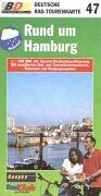 Deutsche Radtourenkarte, Bl.47, Rund um Hamburg - Deutsch, Volker