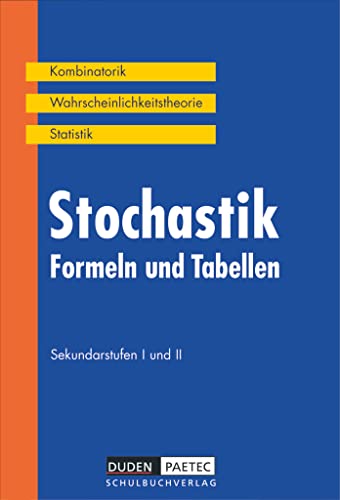 Stochastik. Formeln und Tabellen. Sekundarstufen I und II. RSR. (9783895172564) by Hans U. Gerber