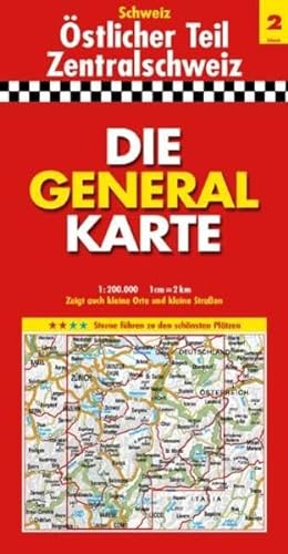 Stock image for Die Generalkarte Schweiz stlicher Teil/Zentralschweiz 1:200 000 [Folded Map] [Landkarte] Mairdumont for sale by BUCHSERVICE / ANTIQUARIAT Lars Lutzer