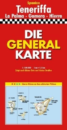 Die Generalkarte, 1:150.000, 1 cm=1,5 km, Grossblatt Teneriffa: Sterne fuÌˆhren zu den schoÌˆnsten PlaÌˆtzen (Marco Polo) (German Edition) (9783895252259) by Mairs Geographischer Verlag