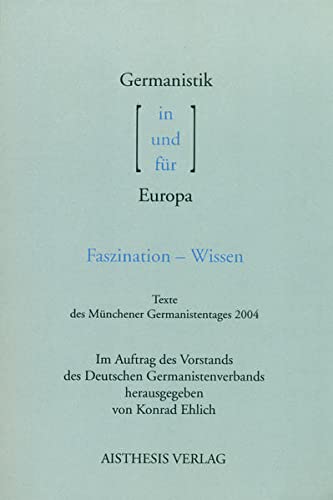 9783895285417: Germanistik in / und / fr Europa