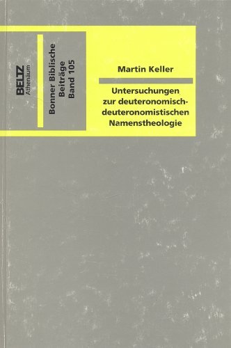 Beispielbild fr Untersuchungen zur deuteronomisch-deuteronomistischen Namenstheologie. zum Verkauf von SKULIMA Wiss. Versandbuchhandlung