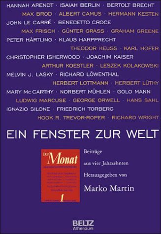 9783895477201: Ein Fenster zur Welt Die Zeitschrift Der Monat ; Beitraege aus vier Jahrzehnten