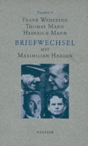 Stock image for Briefwechsel mit Maximilian Harden (Pharus) for sale by 3 Mile Island