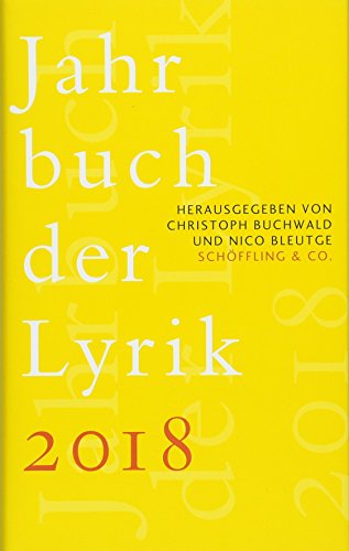 Stock image for Jahrbuch der Lyrik 2018 for sale by medimops