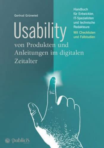 Imagen de archivo de Usability von Produkten und Anleitungen im Digitalen Zeitalter a la venta por Kennys Bookshop and Art Galleries Ltd.