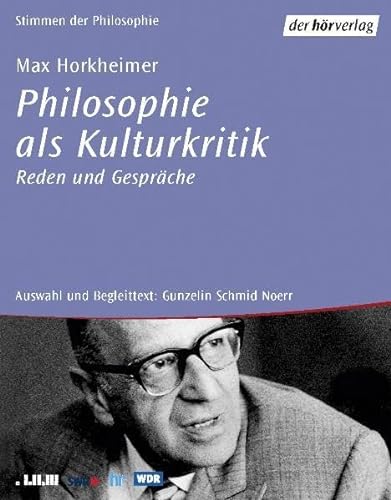 Stock image for Philosophie als Kulturkritik, Reden und Gesprche, 4 Cassetten for sale by medimops