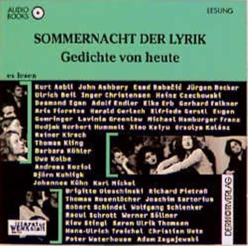 Beispielbild fr Sommernacht der Lyrik, 2 CD-Audio zum Verkauf von medimops