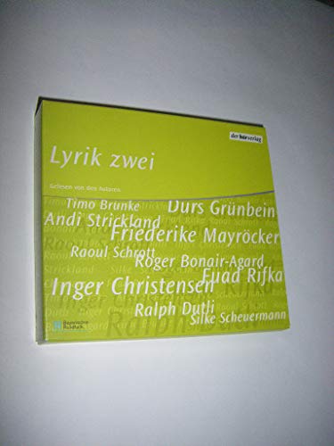 Stock image for Lyrik Zwei, 4 Audio-CDs for sale by medimops
