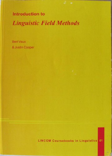 9783895861987: Introduction to Linguistic Field Methods