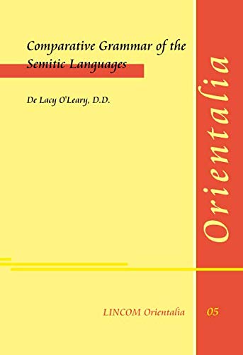 9783895862410: Comparative Grammar of the Semitic Languages