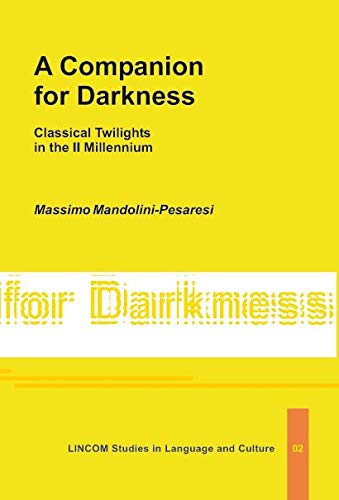 9783895863608: A Companion for Darkness