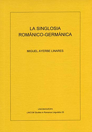 9783895864193: Singlosia Romnico-germnica