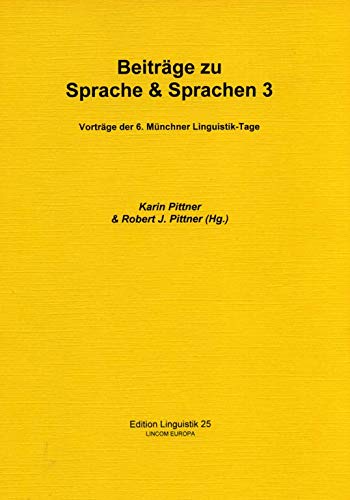 9783895864254: Beitraege Sprache & Sprachen3