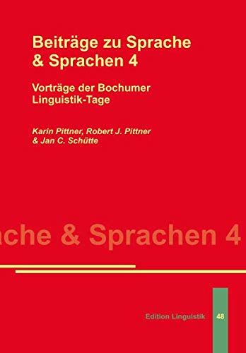 9783895867330: Beitrge Sprache & Sprachen 4