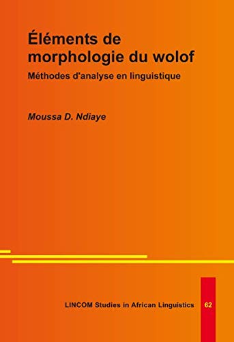 Stock image for l ments de morphologie du wolof for sale by Mispah books